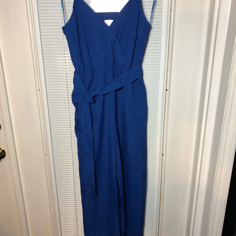 NWOT Royal blue jumpsuit S Flyer FB Tomato